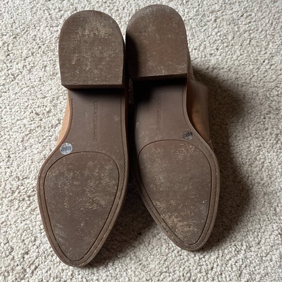 Lucky Brand *LK-Leymon LEATHER Bootie* Latte | GUC | Size 6.5 | Ankle Boot - Picture 9 of 13